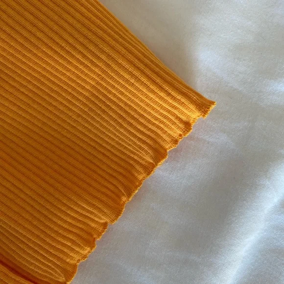 NWT Orange Pieces Ribbed Cami Tank - Picture 4 of 5